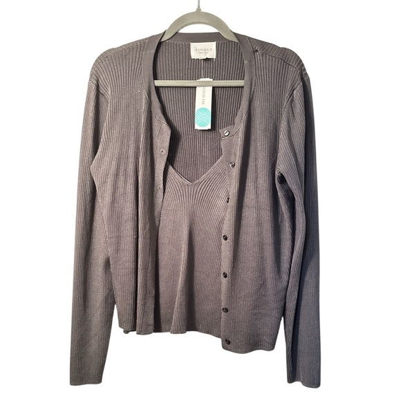 Pinque Bardeoux Glossy Rib Sweater Set - Picture 5 of 9